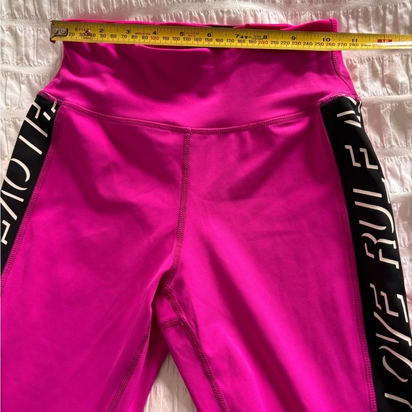 Pam & Gela Pink Leggings with Striped Side Panel - Picture 6 of 6